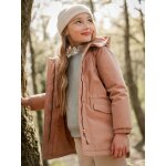 Parka fille double imitation fourrure