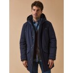 Parka longue capuche fourre homme