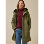 Parka mi - longue femme doubl�e imitation fourrure