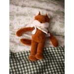 Peluche renard lazare - collection cyrillus x malou tradition