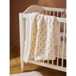 Plaid bb gaze de coton et micro - polaire