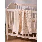 Plaid b�b� gaze de coton et micro - polaire