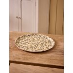 Plateau floral rond en bois