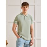 Polo bicolore maille pique homme coton biologique