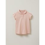 Polo fille en maille pique - coton biologique