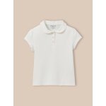 Polo fille en maille piqu�e - coton biologique