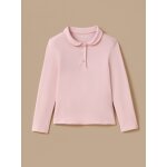 Polo en maille piqu�e fille - coton biologique