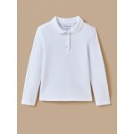 Polo en maille piqu�e fille - coton biologique