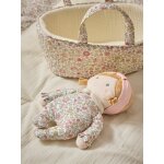 Poupe et couffin en tissu liberty