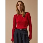 Pull chaussette maille ctele femme laine rws *