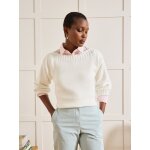 Pull col bateau femme en coton