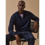 Pull col montant homme coton biologique et cachemire