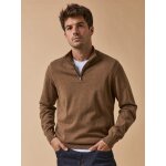 Pull col montant homme coton biologique et cachemire