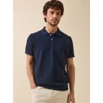 Pull col polo manches courtes homme