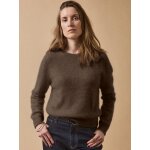 Pull col rond laine bross�e femme