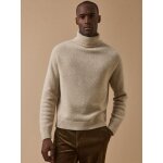 Pull col roul homme laine majoritaire