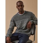 Pull jacquard homme