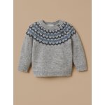 Pull laine col jacquard b�b�