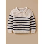 Pull laine m�rinos b�b� - cyrillus x les 3 tricoteurs