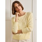 Pull maille pointelle femme coton biologique et cachemire