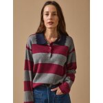 Pull polo femme coton biologique et cachemire