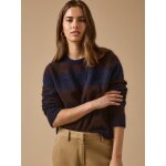 Pull ray� bicolore femme
