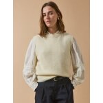 Pull sans manches femme mlange alpaga