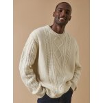 Pull torsades homme en laine