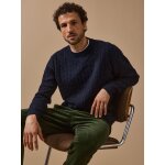 Pull torsades homme en laine