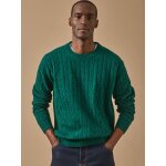 Pull torsades homme en laine