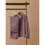 Pyjama col volant vichy femme