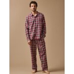 Pyjama flanelle carreaux homme