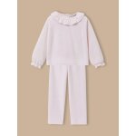 Pyjama velours imprim� pois fille