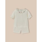 Pyjashort col en tissu liberty