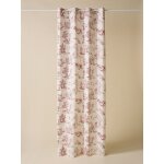 Rideau � oeillets esprit toile de jouy