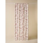 Rideau � ruflettes esprit toile de jouy
