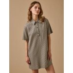 Robe chemise femme mini carreaux