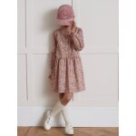 Robe fille tissu liberty col froufrou