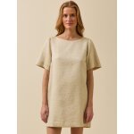 Robe courte c�r�monie femme jacquard dor�