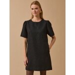 Robe courte jacquard relief femme
