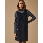 Robe courte lainage double face femme