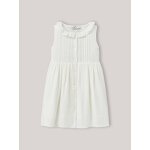 Robe fille en gaze de coton brode