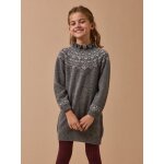 Robe jacquard en laine fille