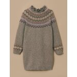 Robe jacquard en laine fille