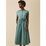 Robe longue c�r�monie femme popeline satin�e