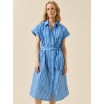 Robe mi longue coton ray� femme