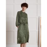 Robe mi - longue jacquard lopard femme