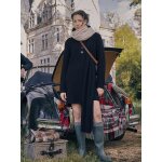 Robe - pull courte femme en ctes laine mlange
