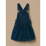 Robe salopette en denim fille