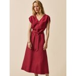 Robe sans manches lin et viscose femme